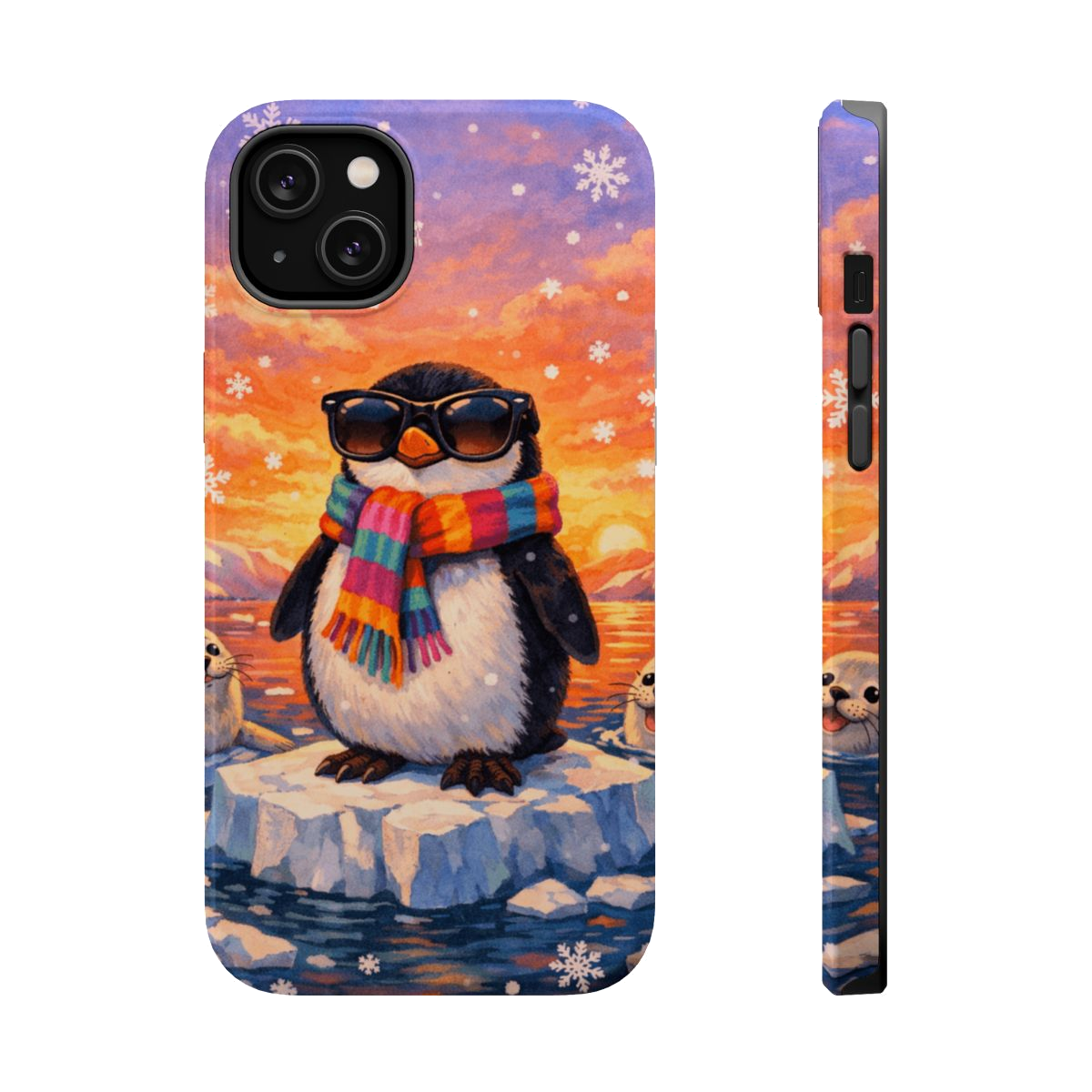 Cool Penguin Vibes Magnetic Phone Case - iPhone 14 Plus