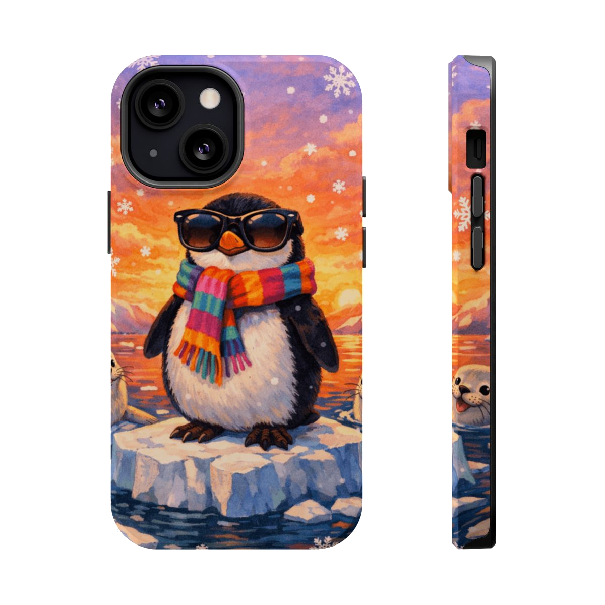 Cool Penguin Vibes Magnetic Phone Case - iPhone 13 Mini