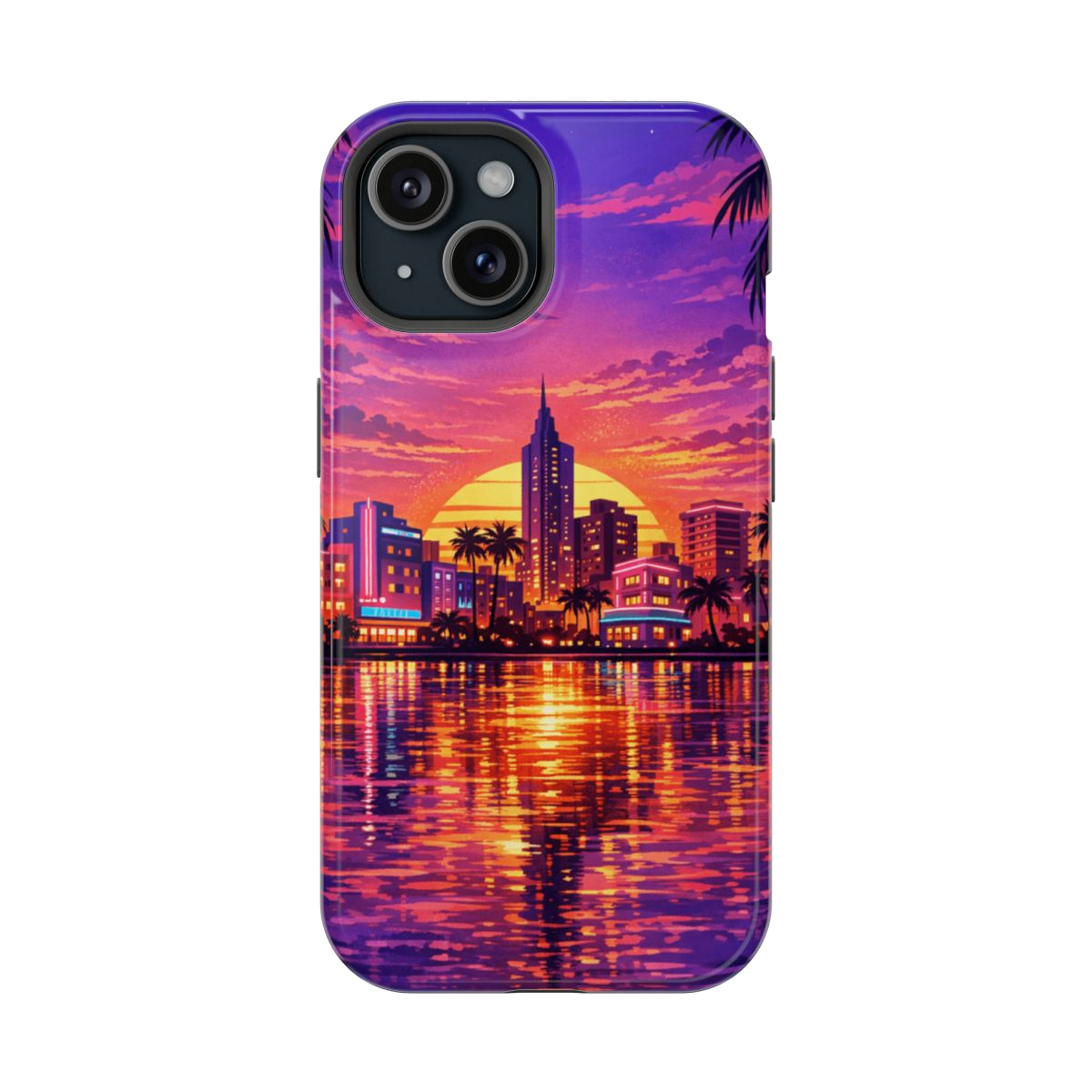 Vice City Sunset Magnetic Phone Case - iPhone 15