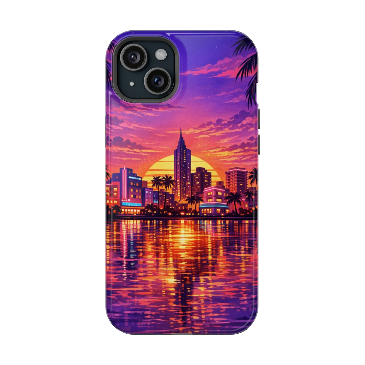 Vice City Sunset Magnetic Phone Case - iPhone 15 Plus