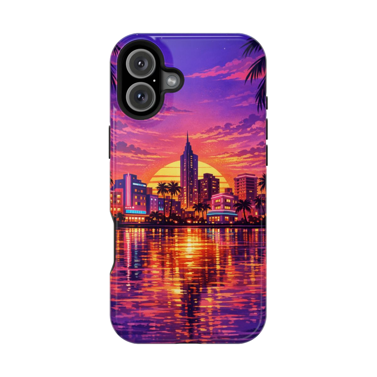 Vice City Sunset Magnetic Phone Case - iPhone 16 Plus