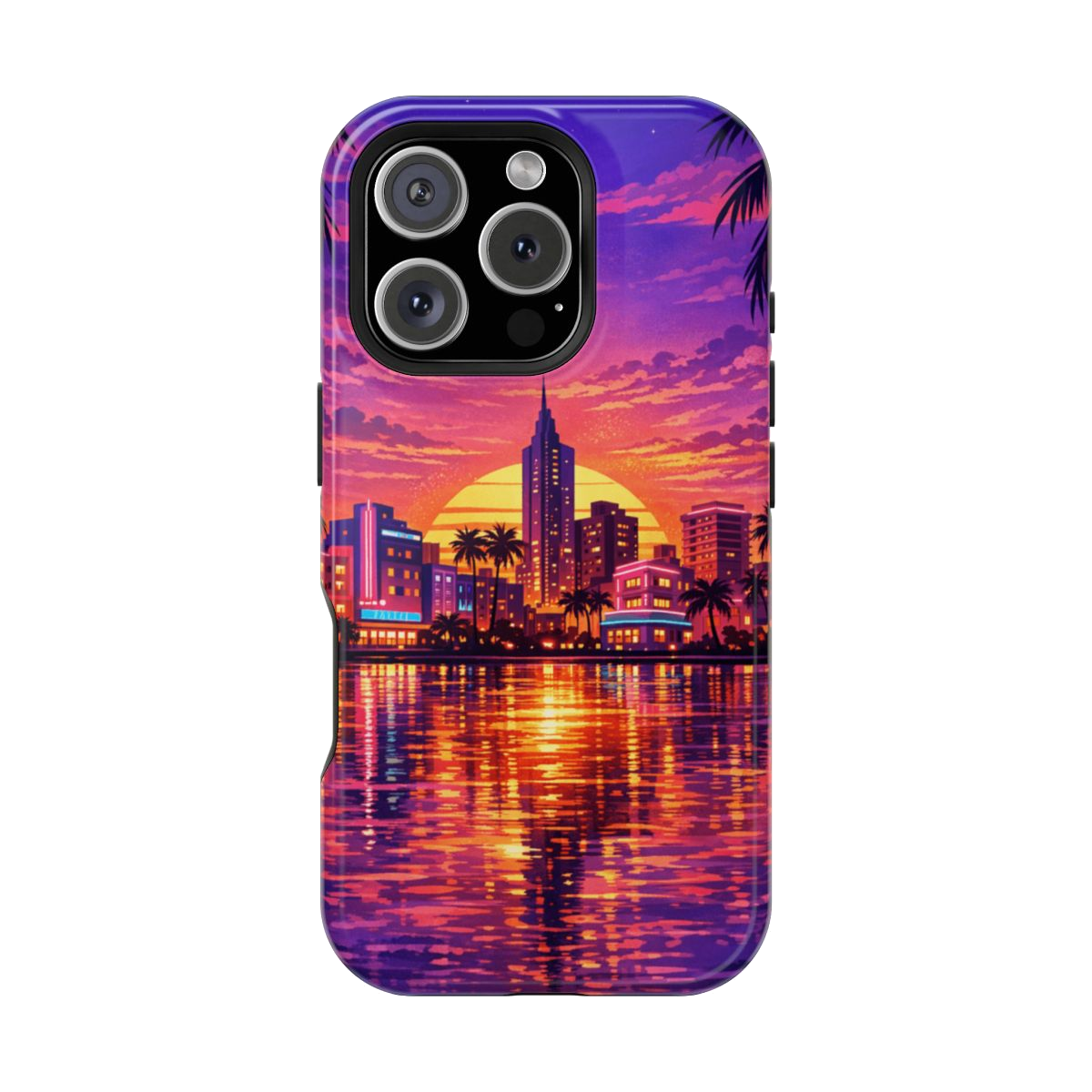Vice City Sunset Magnetic Phone Case - iPhone 16 Pro