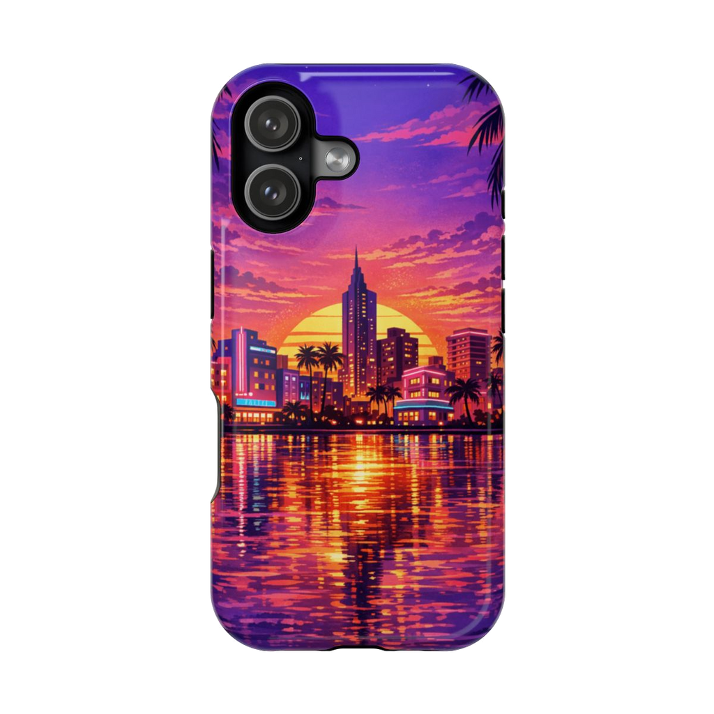 Vice City Sunset Magnetic Phone Case - iPhone 17
