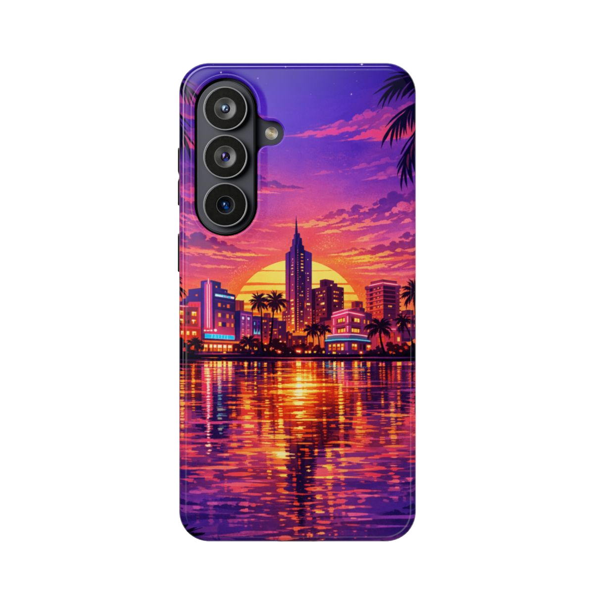 Vice City Sunset Magnetic Phone Case - Samsung Galaxy S26 Plus