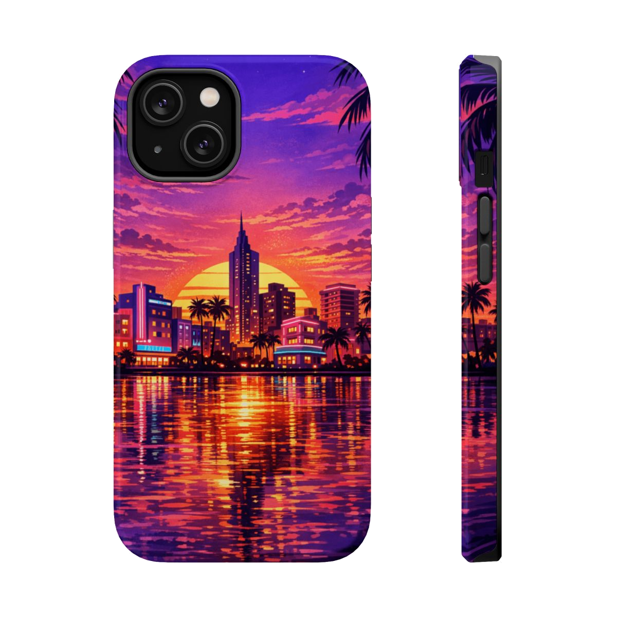 Vice City Sunset Magnetic Phone Case - iPhone 14