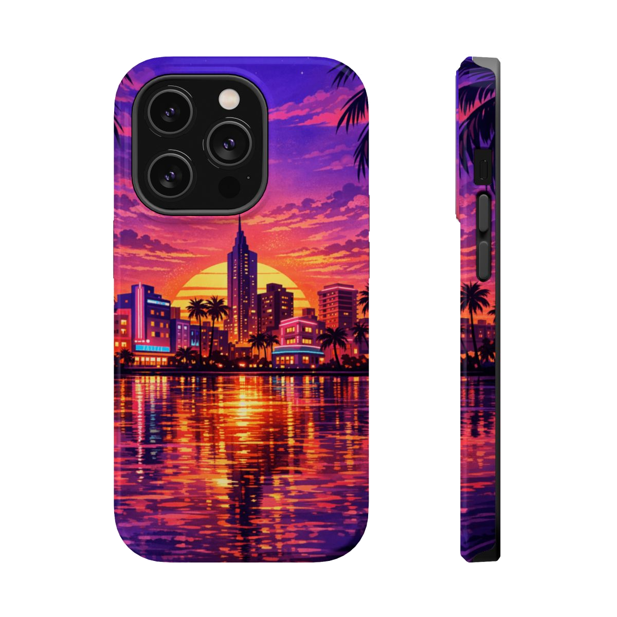 Vice City Sunset Magnetic Phone Case - iPhone 14 Pro