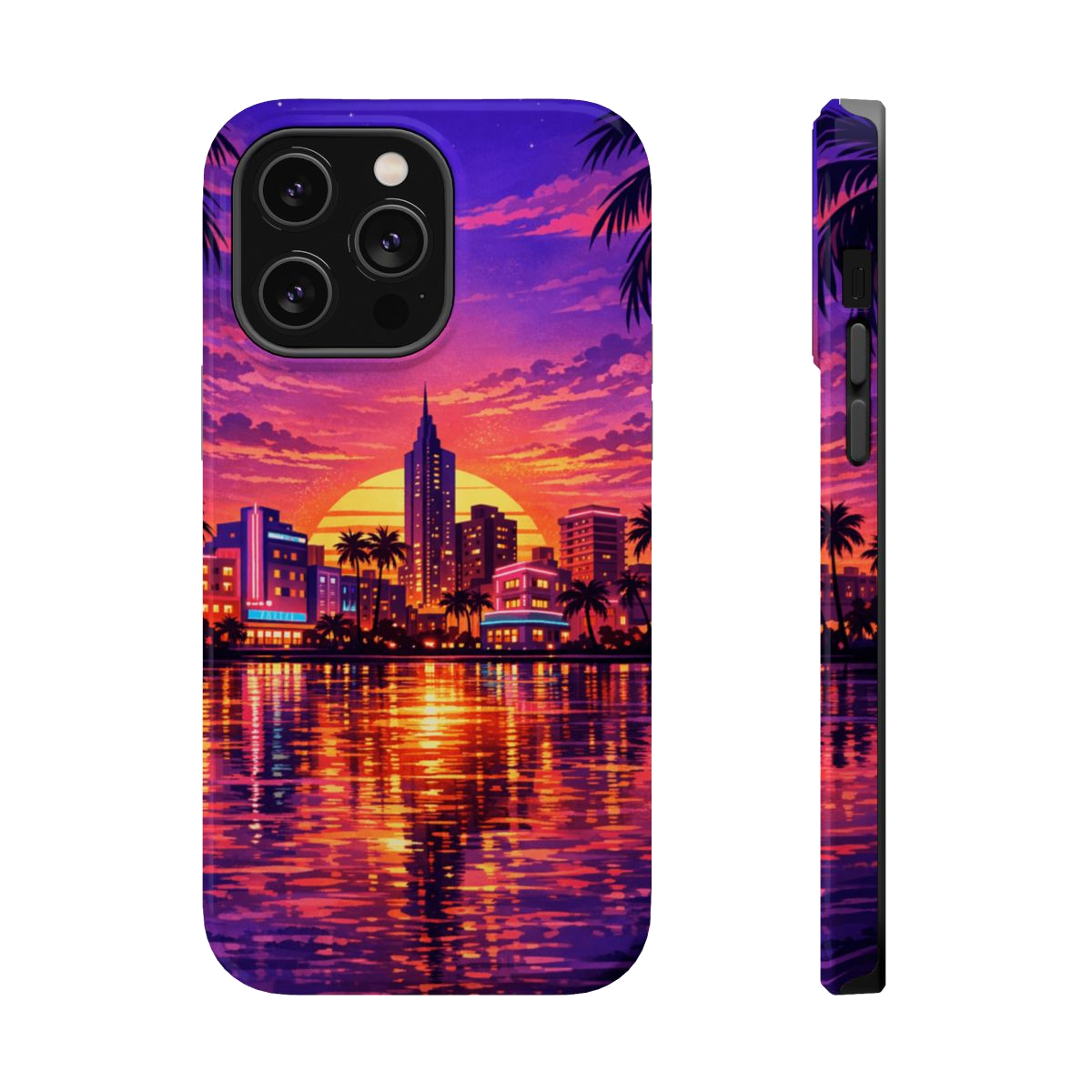 Vice City Sunset Magnetic Phone Case - iPhone 14 Pro Max