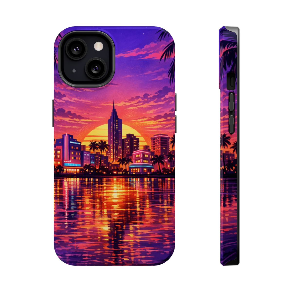 Vice City Sunset Magnetic Phone Case - iPhone 13