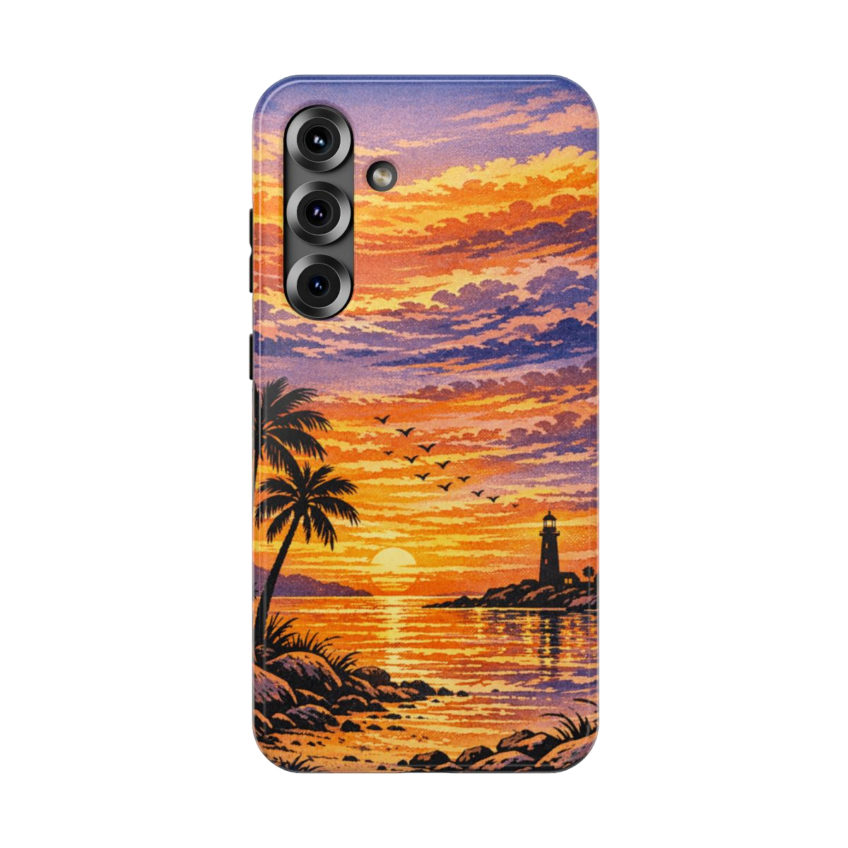 Coastal Dreamscape Print Phone Case - Samsung Galaxy S25 Plus