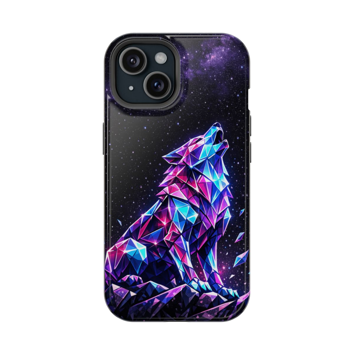 Neon Wolf Artistry Phone Case - iPhone 15