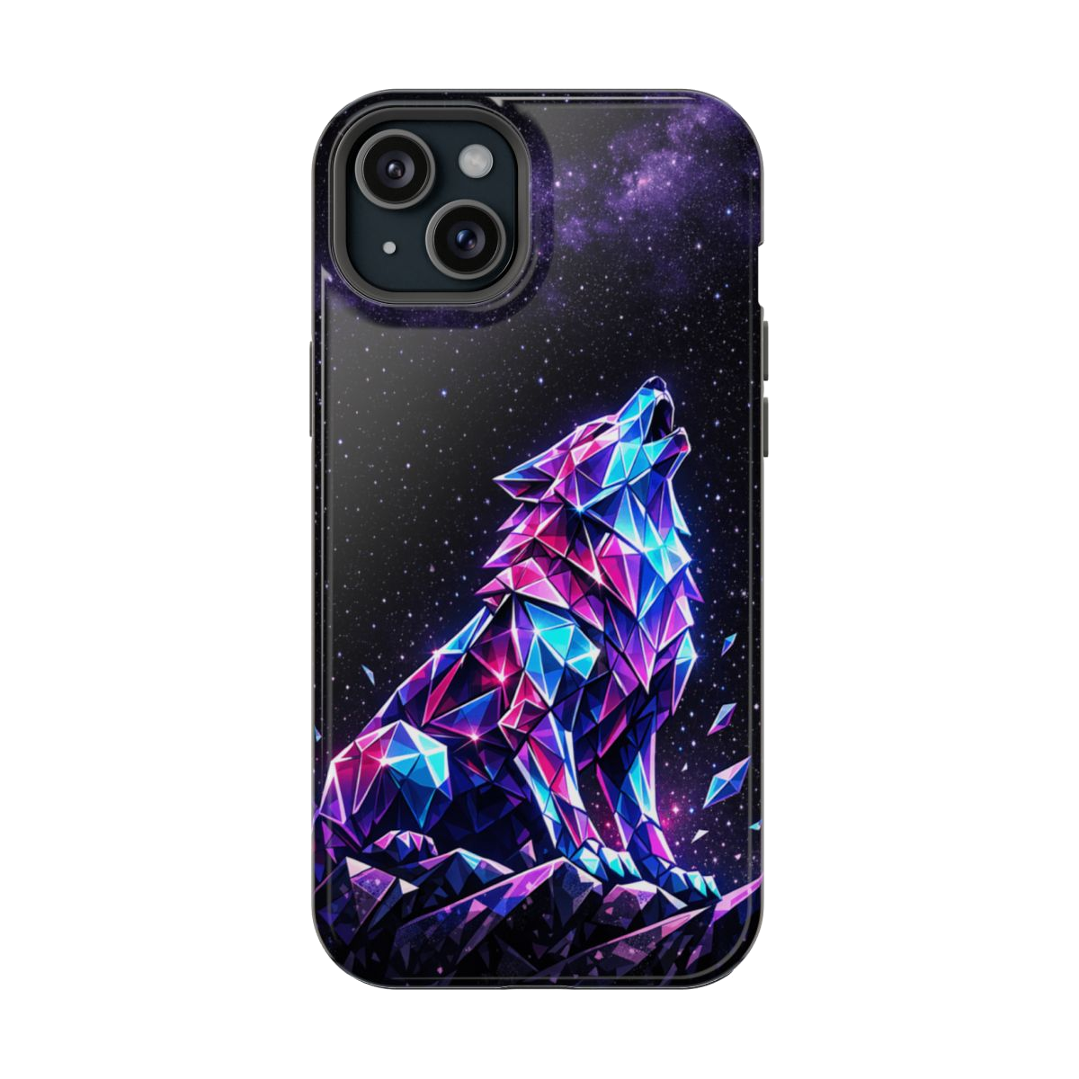 Neon Wolf Artistry Phone Case - iPhone 15 Plus
