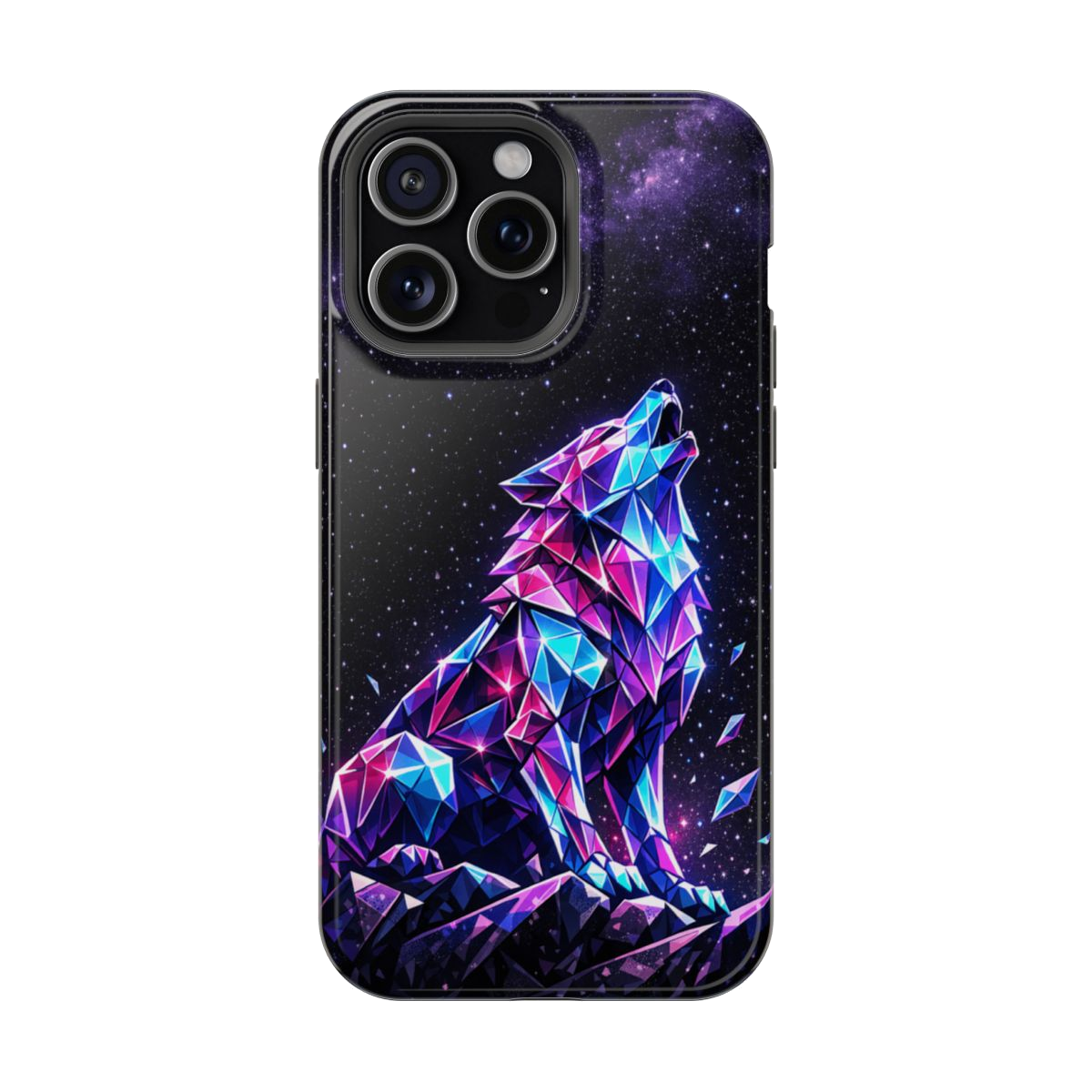 Neon Wolf Artistry Phone Case - iPhone 15 Pro Max