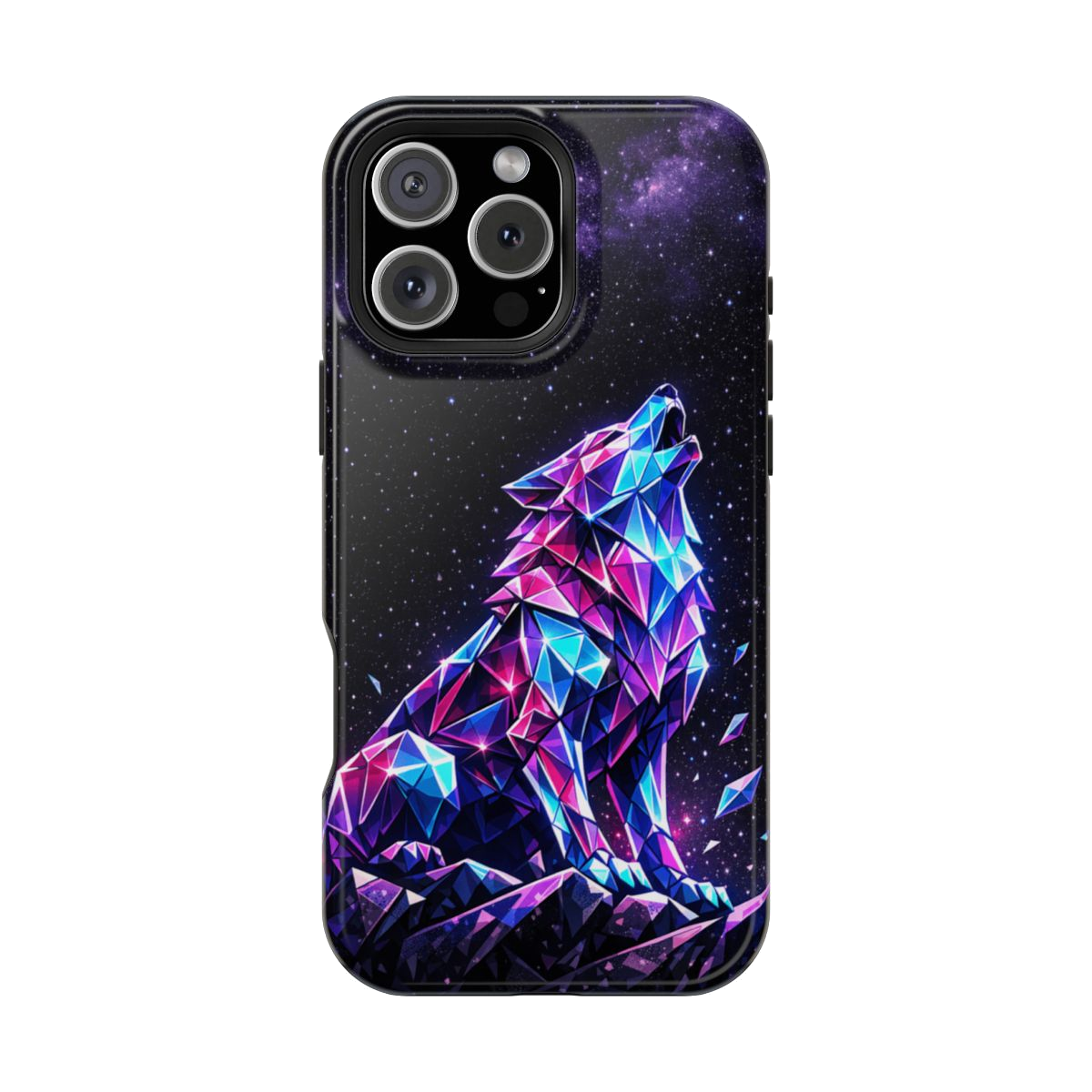 Neon Wolf Artistry Phone Case - iPhone 16 Pro Max