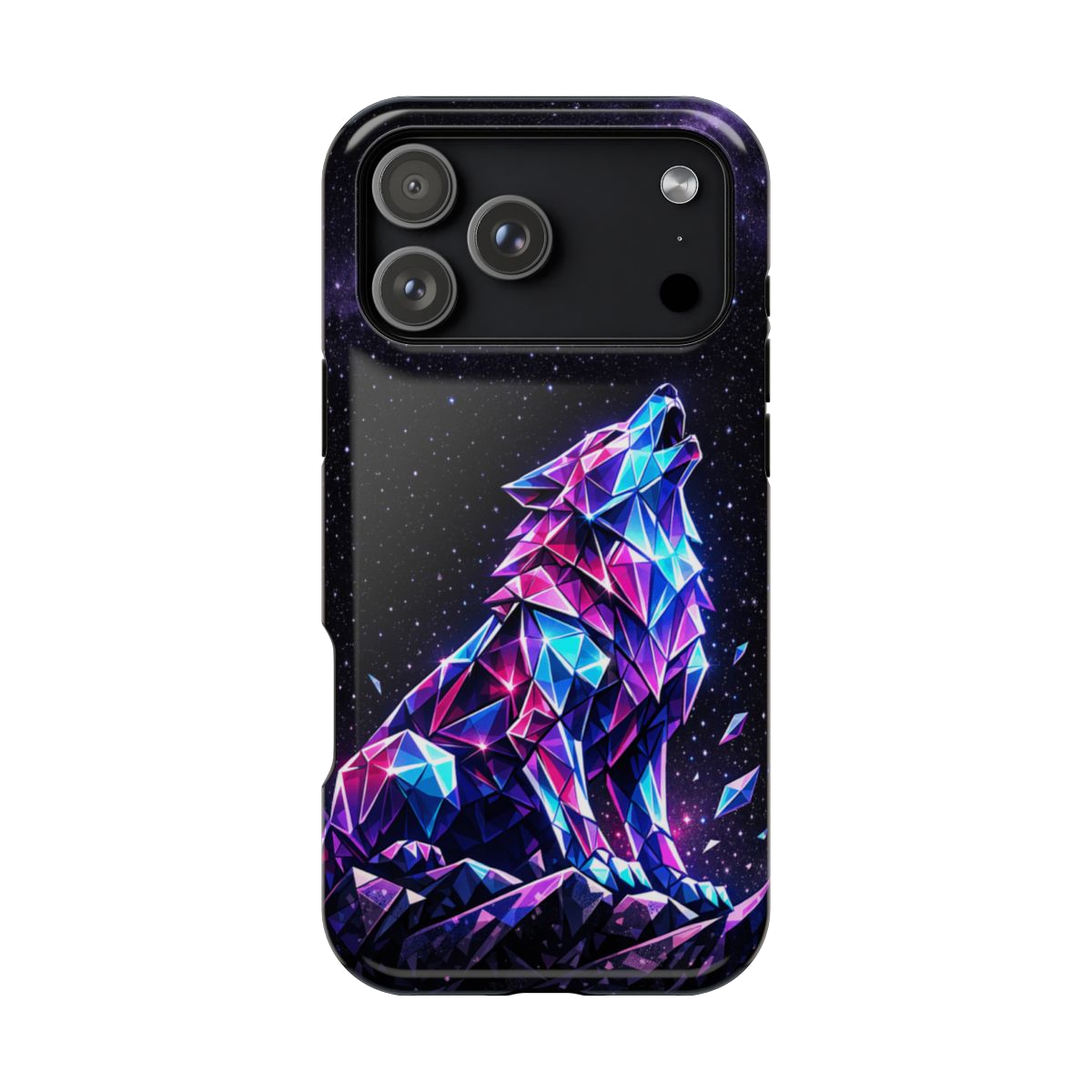 Neon Wolf Artistry Phone Case - iPhone 17 Pro Max