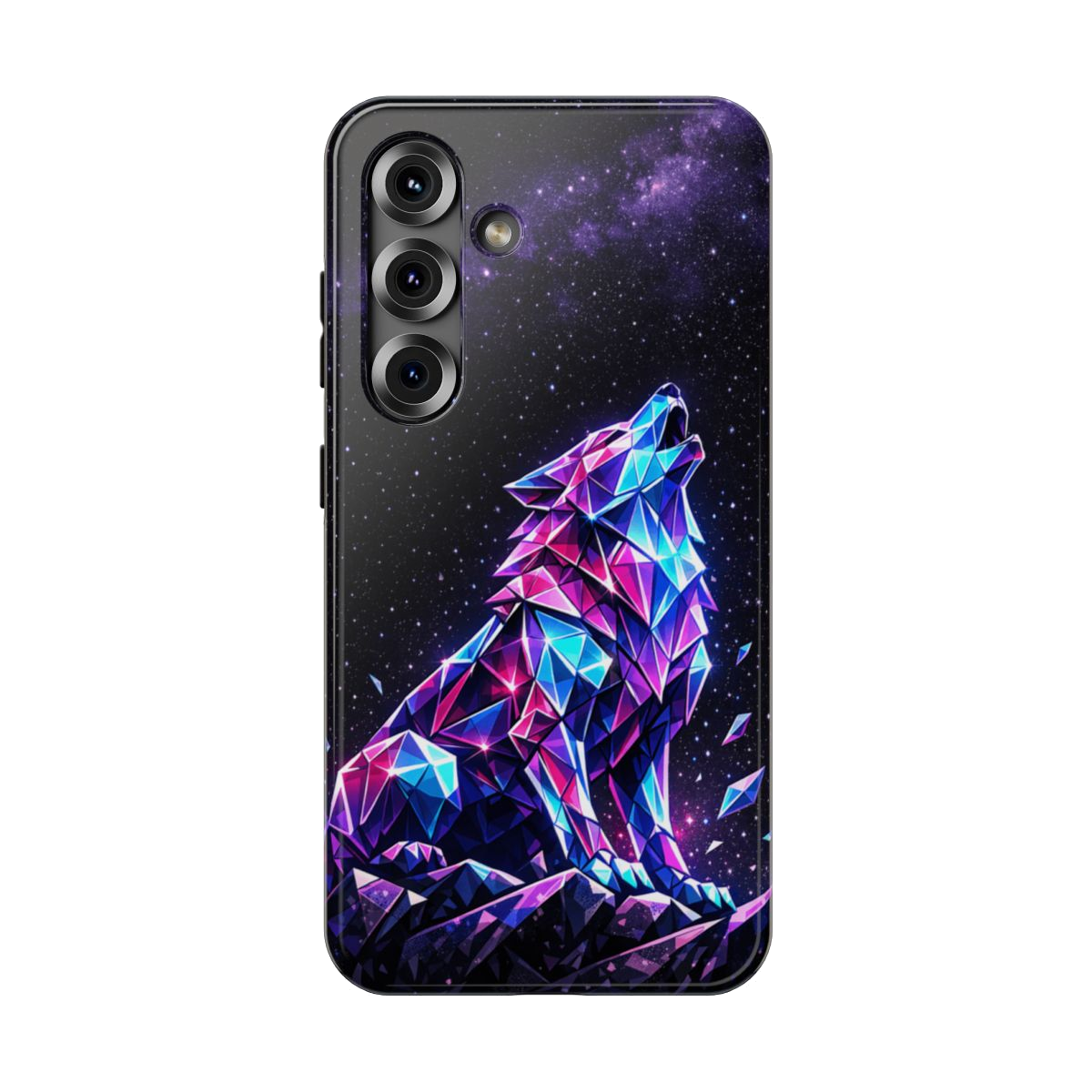Neon Wolf Artistry Phone Case - Samsung Galaxy S25