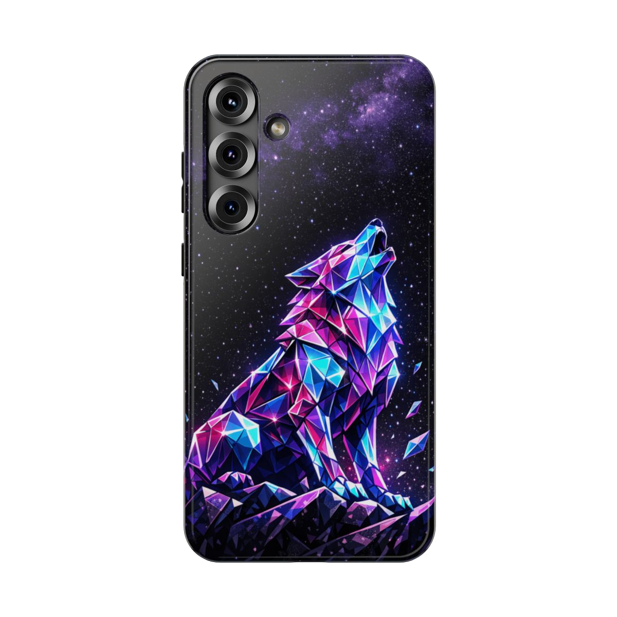 Neon Wolf Artistry Phone Case - Samsung Galaxy S25 Plus