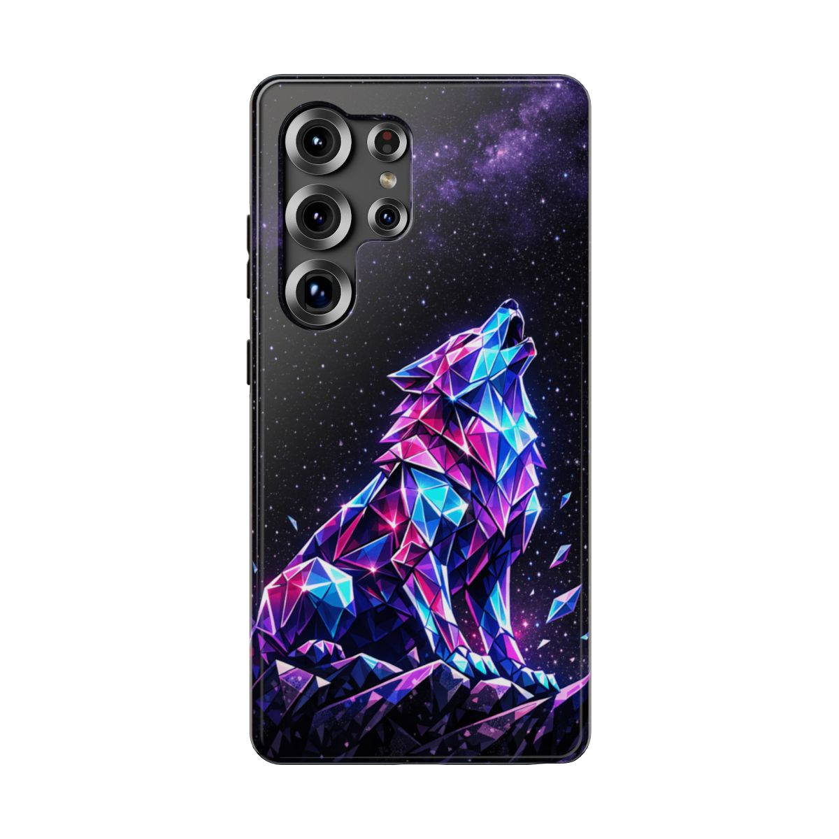 Neon Wolf Artistry Phone Case - Samsung Galaxy S25 Ultra