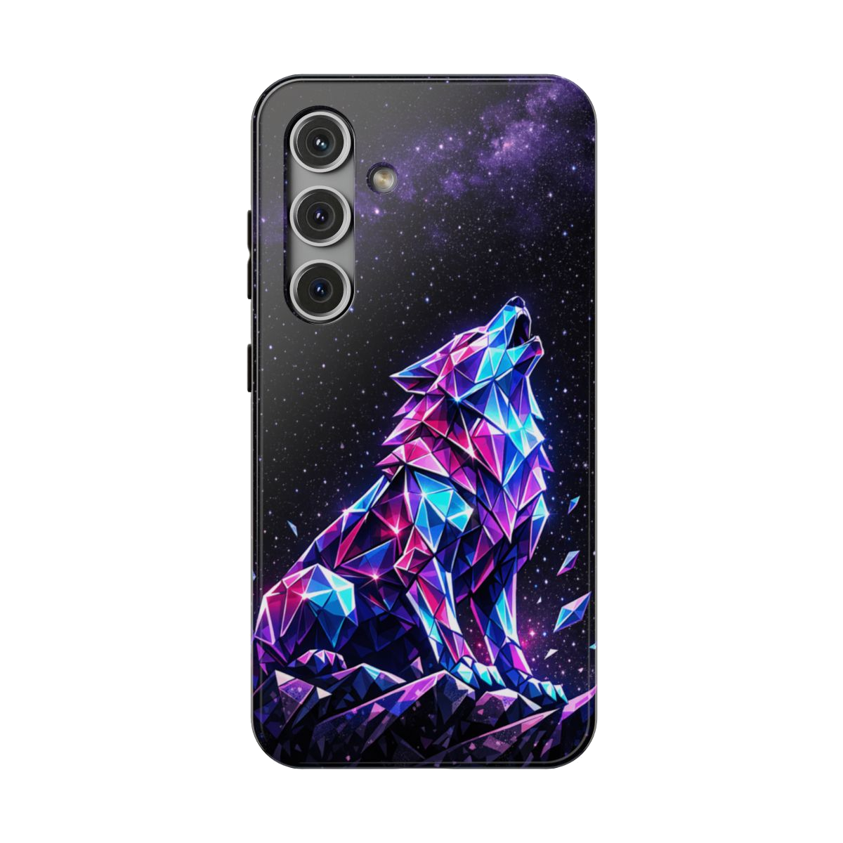 Neon Wolf Artistry Phone Case - Samsung Galaxy S24
