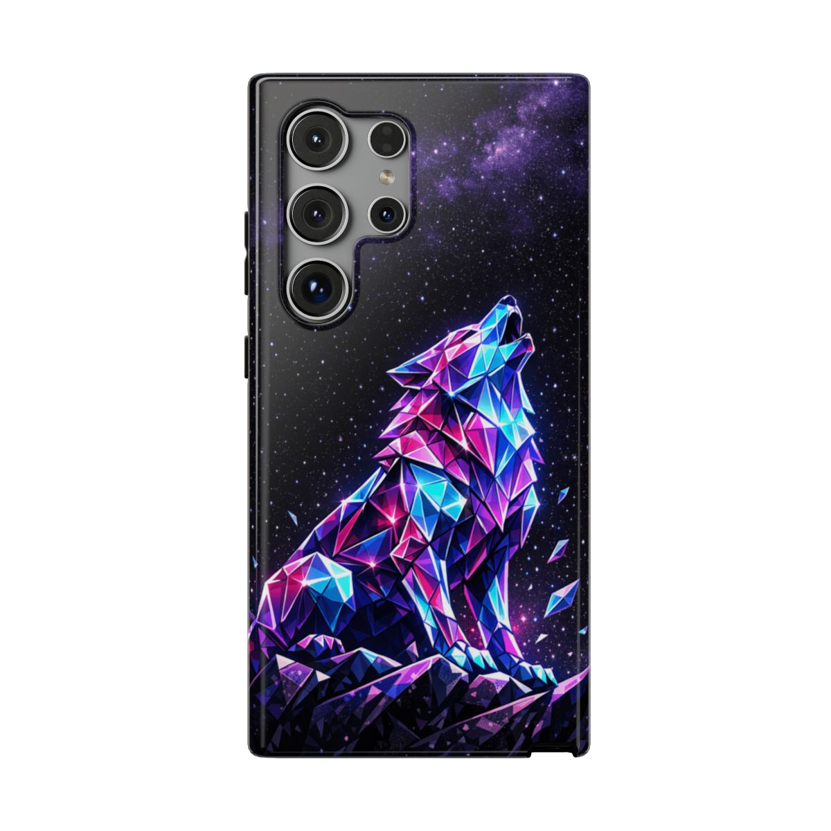 Neon Wolf Artistry Phone Case - Samsung Galaxy S24 Ultra