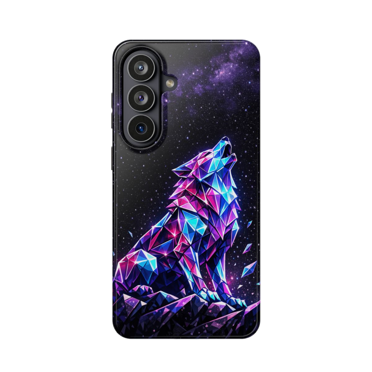 Neon Wolf Artistry Phone Case - Samsung Galaxy S26 Plus