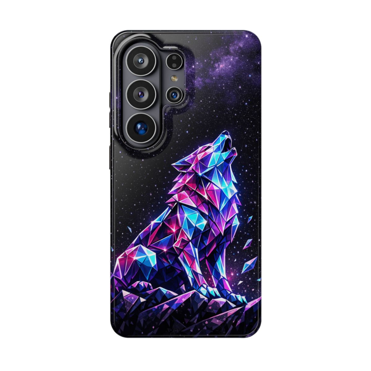 Neon Wolf Artistry Phone Case - Samsung Galaxy S26 Ultra