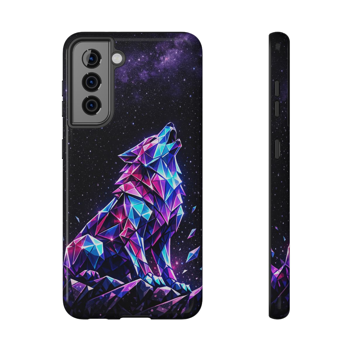 Neon Wolf Artistry Phone Case - Samsung Galaxy S21
