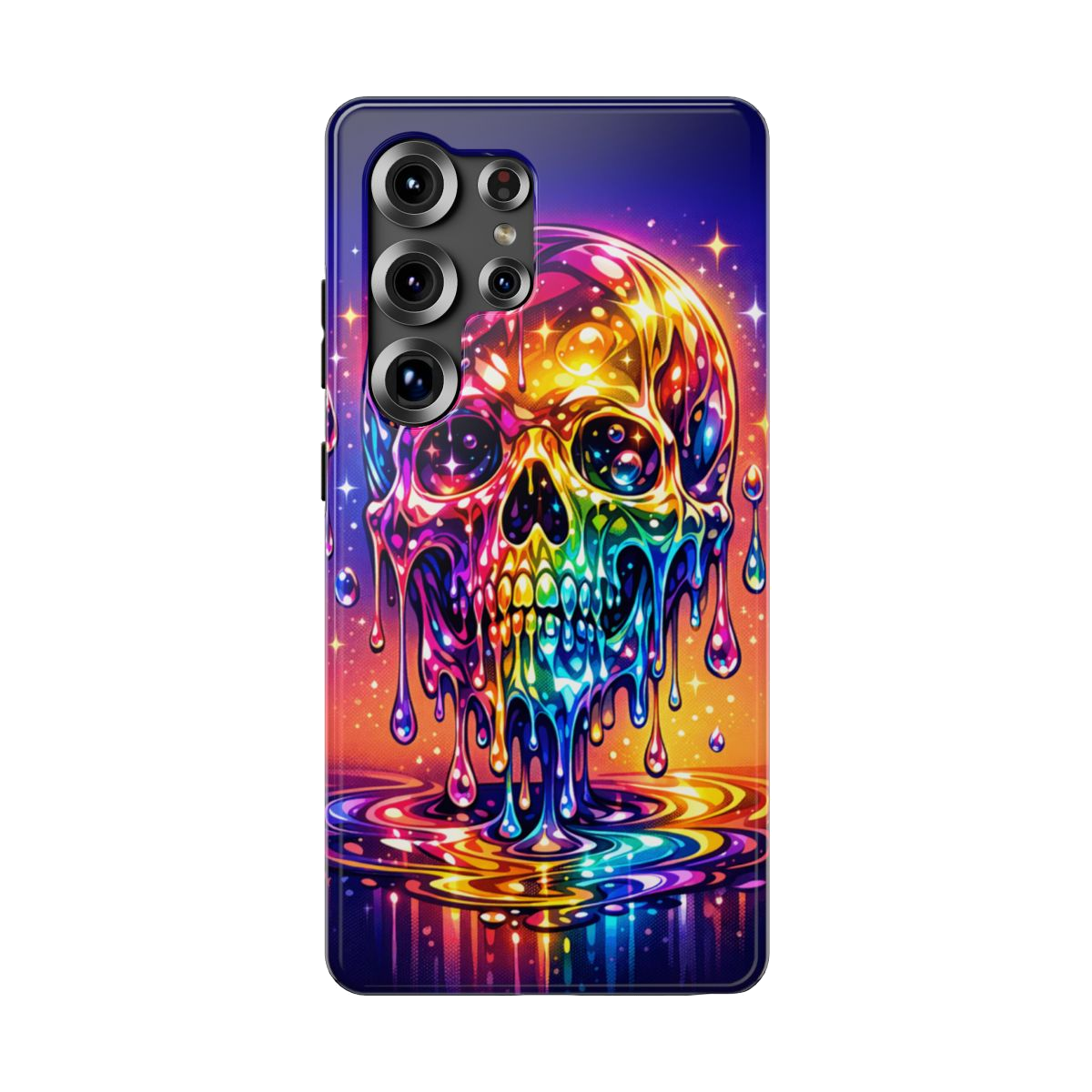 Prismatic Skull Drip Phone Case - Samsung Galaxy S25 Ultra