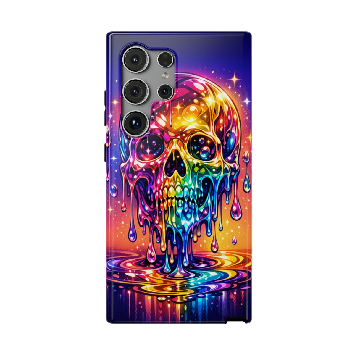 Prismatic Skull Drip Phone Case - Samsung Galaxy S24 Ultra
