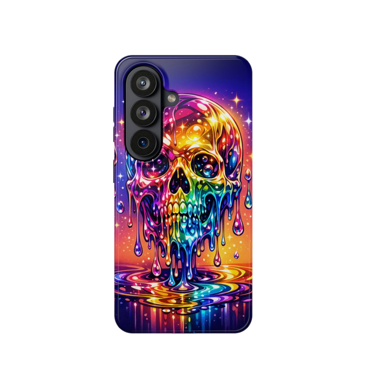 Prismatic Skull Drip Phone Case - Samsung Galaxy S26