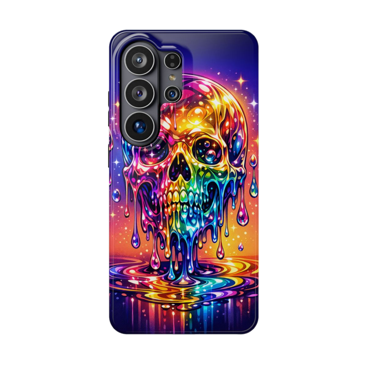 Prismatic Skull Drip Phone Case - Samsung Galaxy S26 Ultra