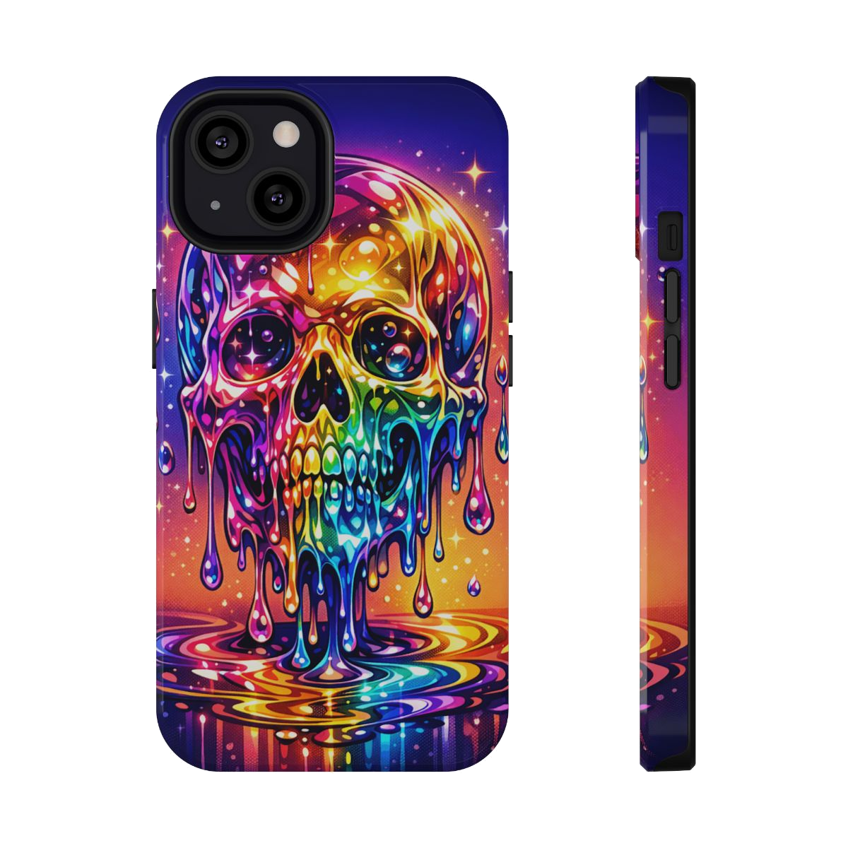 Prismatic Skull Drip Phone Case - iPhone 13