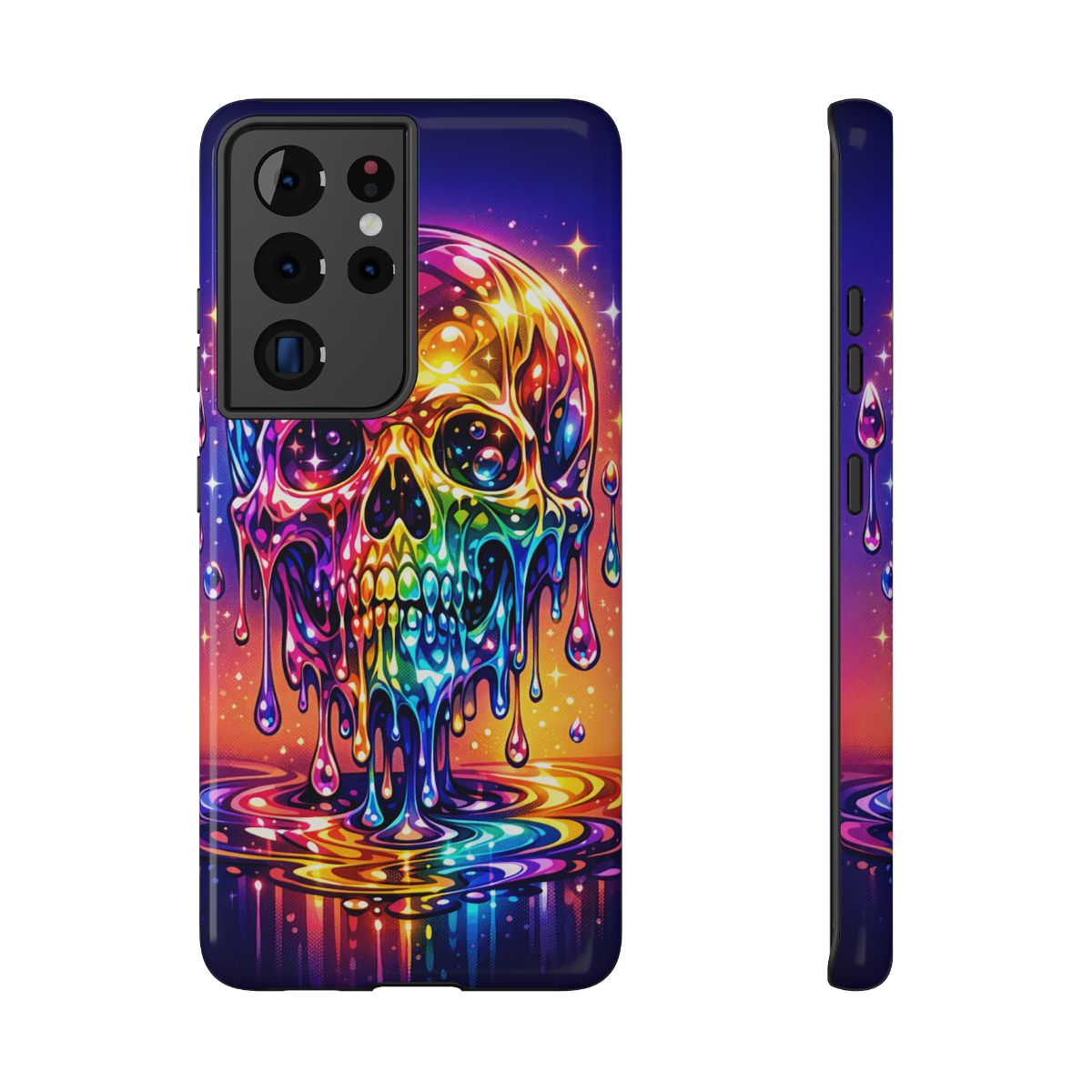 Prismatic Skull Drip Phone Case - Samsung Galaxy S21 Ultra