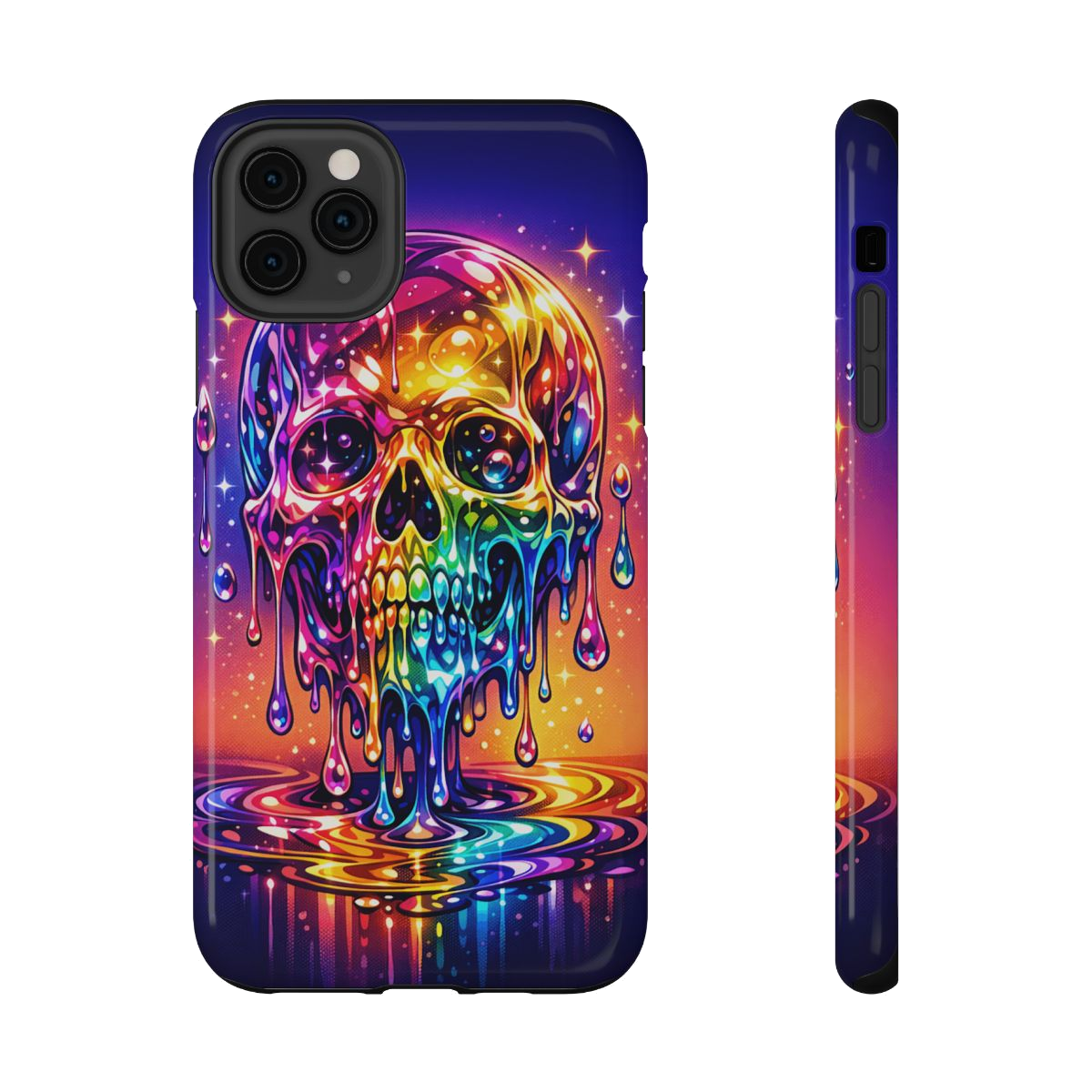 Prismatic Skull Drip Phone Case - iPhone 11 Pro Max
