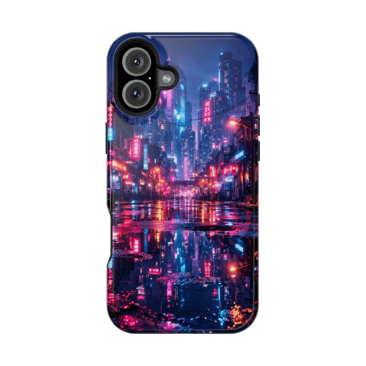 Neon City Glow Phone Case - iPhone 16 Plus