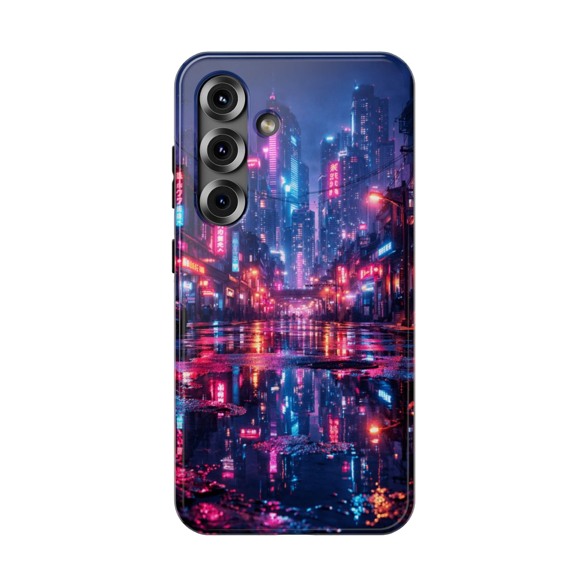 Neon City Glow Phone Case - Samsung Galaxy S25