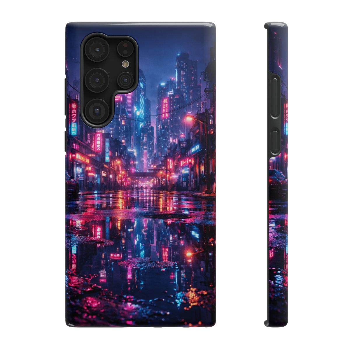 Neon City Glow Phone Case - Samsung Galaxy S22 Ultra