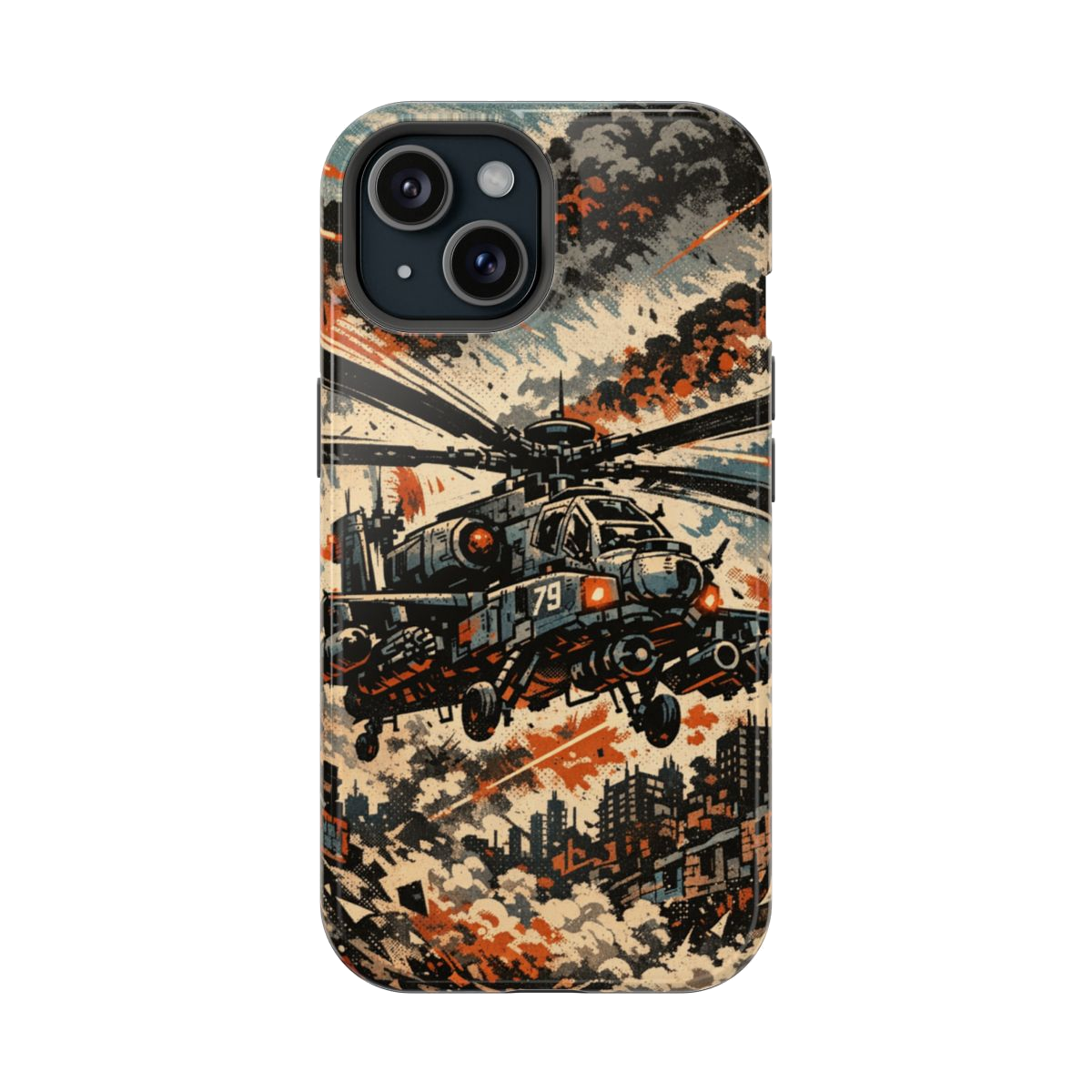 Combat Helicopter Phone Case - iPhone 15