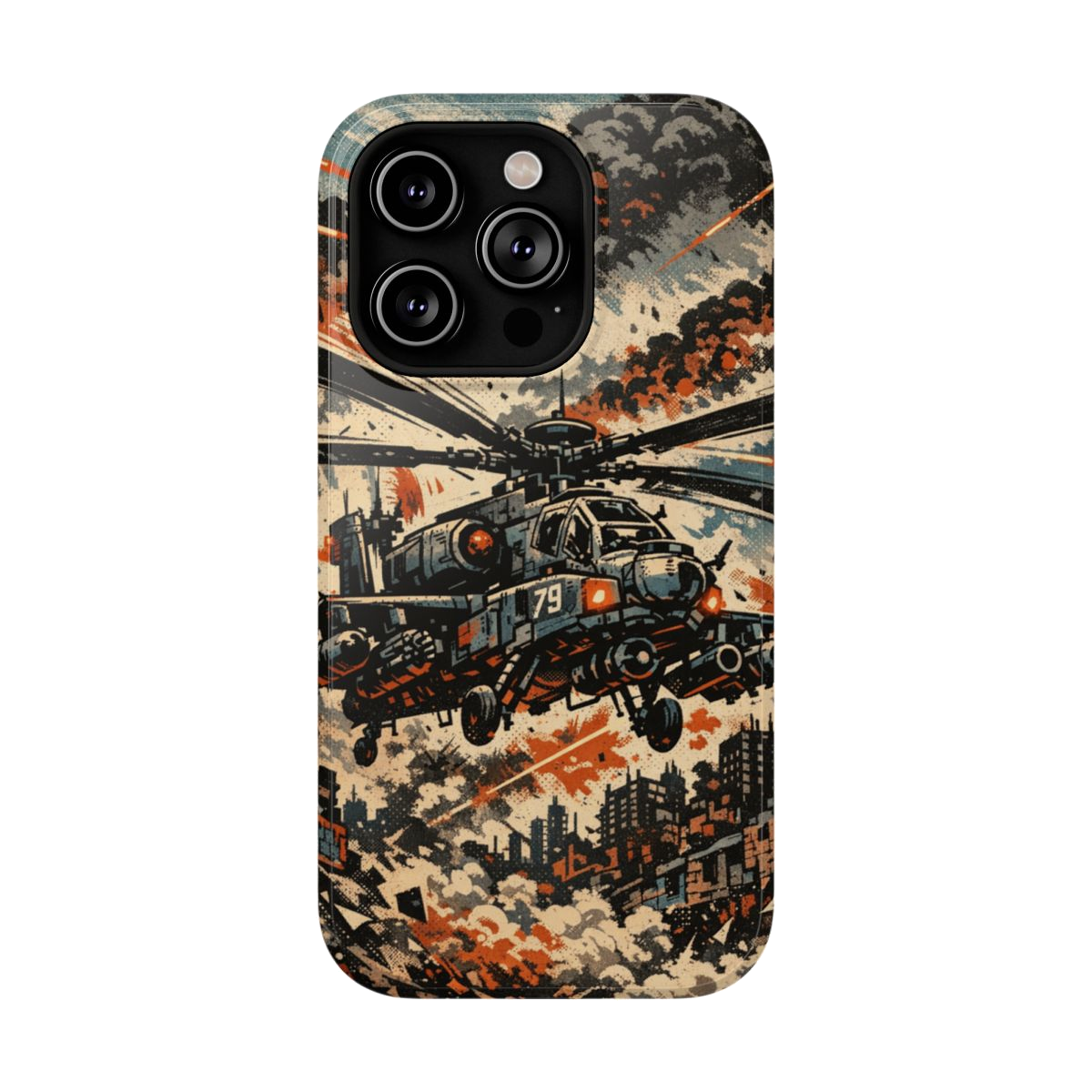 Combat Helicopter Phone Case - iPhone 14 Pro