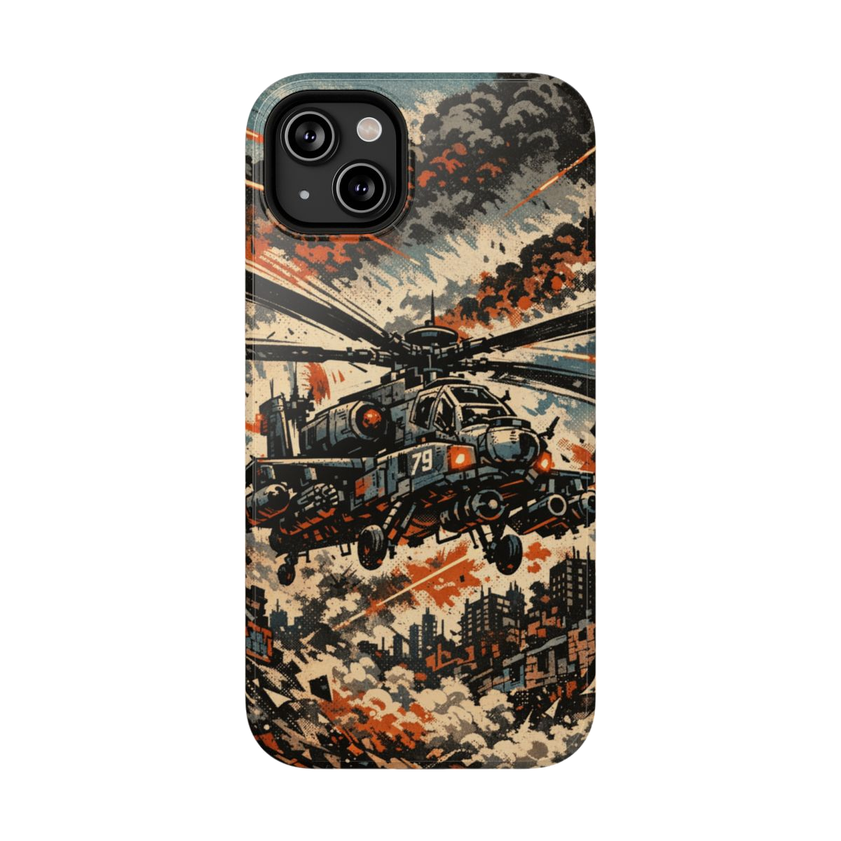 Combat Helicopter Phone Case - iPhone 14 Plus