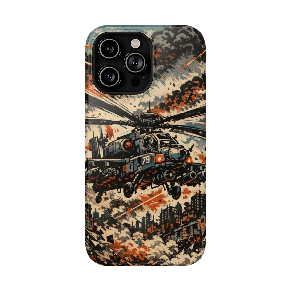 Combat Helicopter Phone Case - iPhone 14 Pro Max