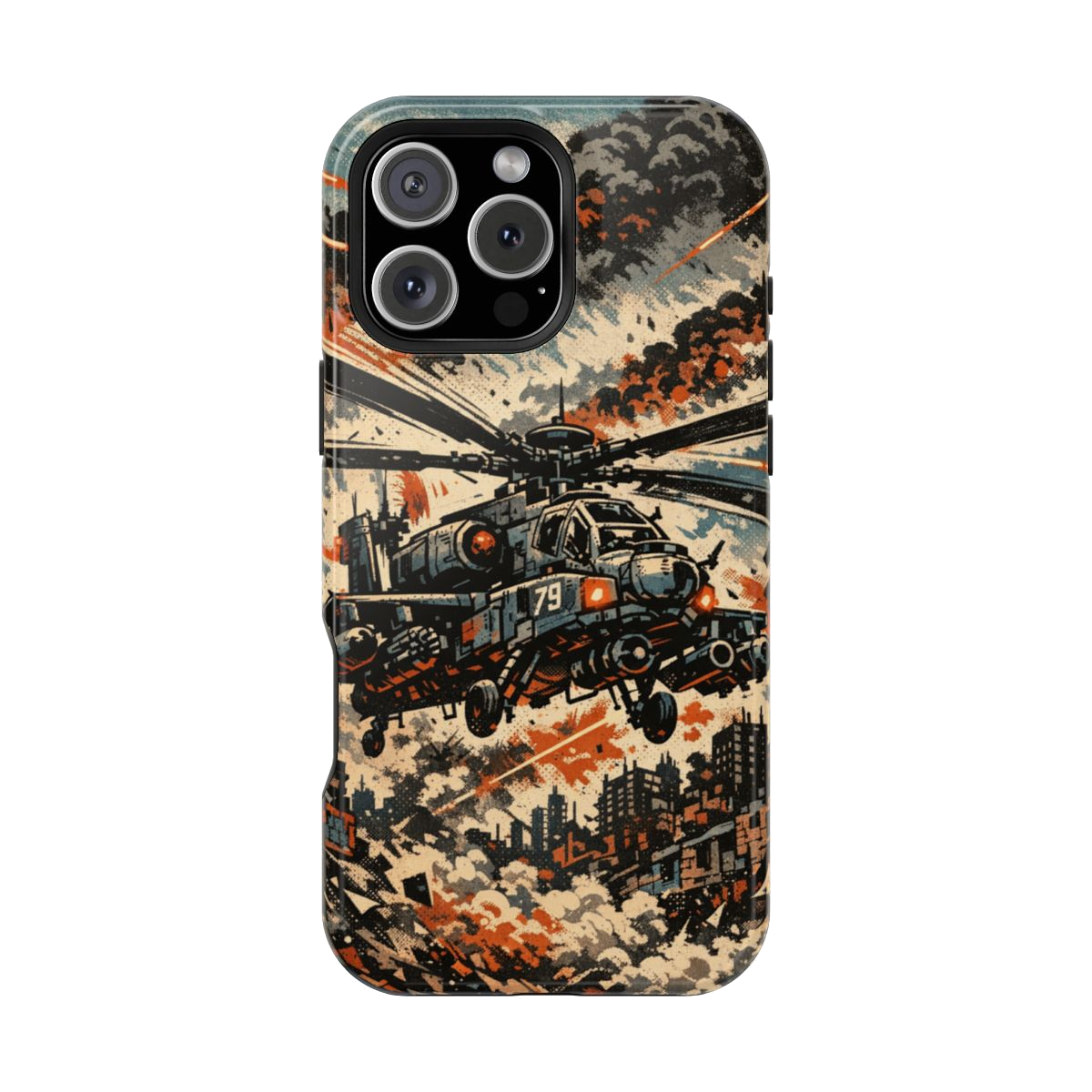 Combat Helicopter Phone Case - iPhone 16 Pro Max