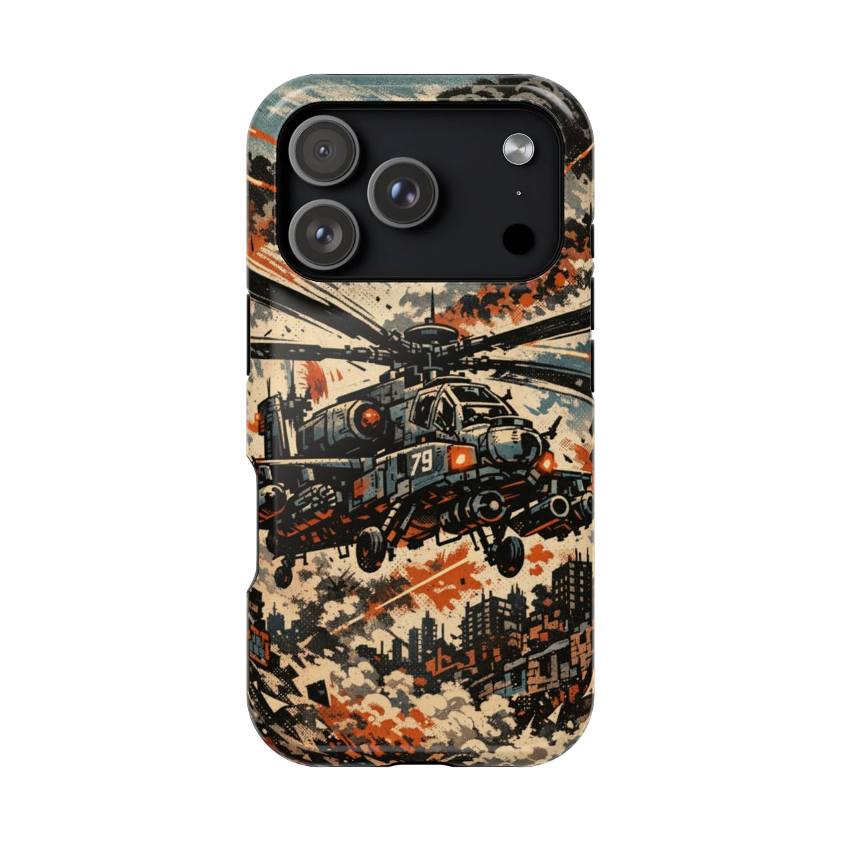 Combat Helicopter Phone Case - iPhone 17 Pro