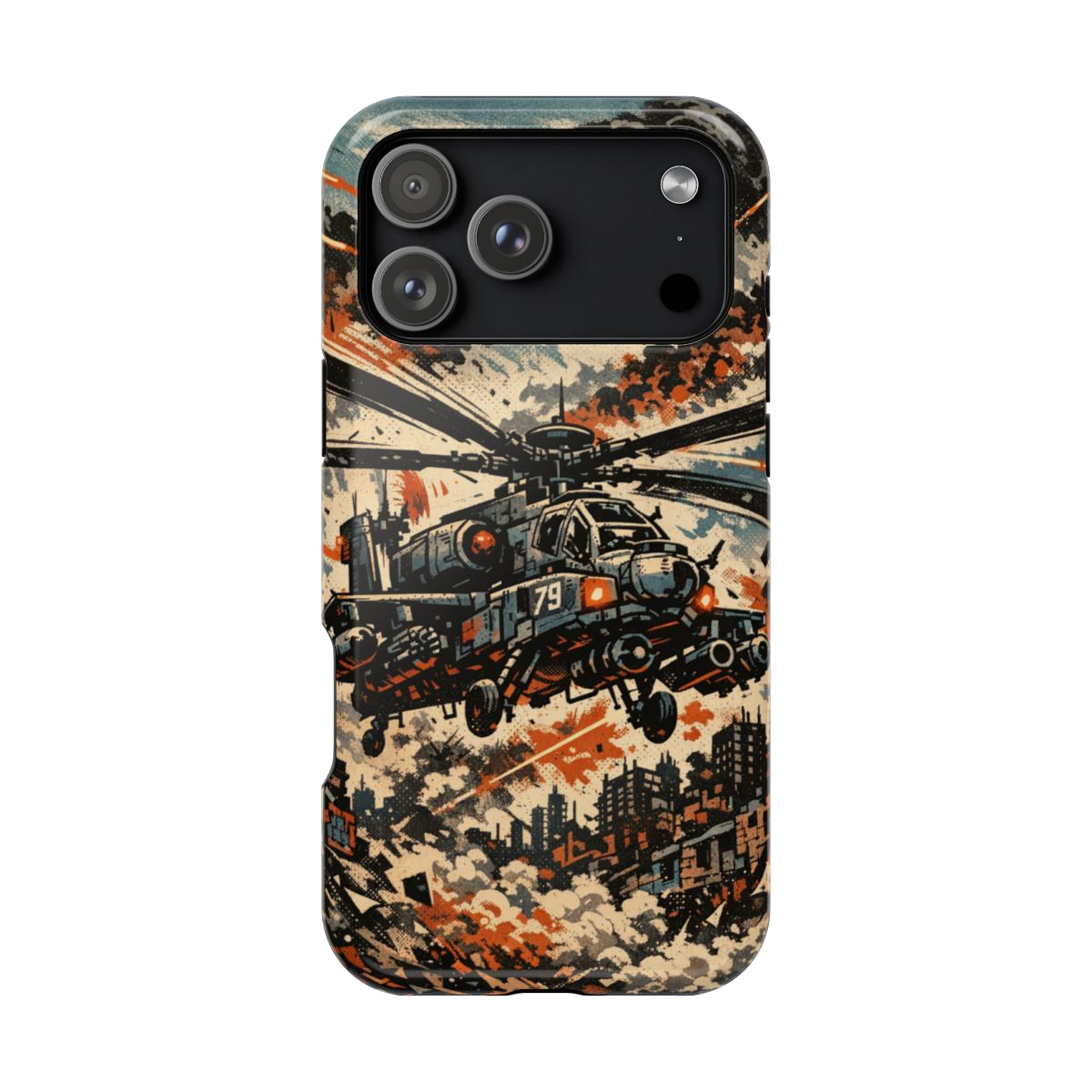 Combat Helicopter Phone Case - iPhone 17 Pro Max