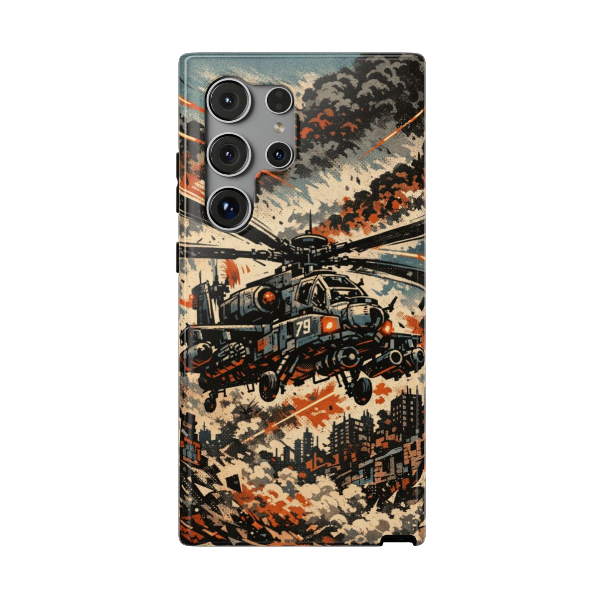 Combat Helicopter Phone Case - Samsung Galaxy S24 Ultra