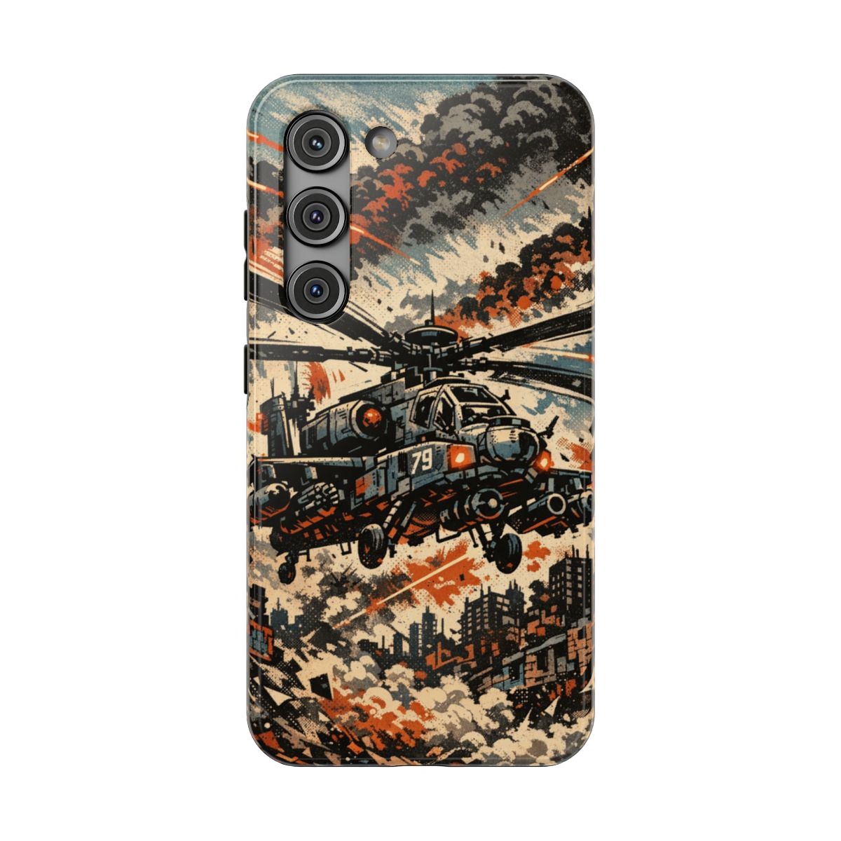 Combat Helicopter Phone Case - Samsung Galaxy S23