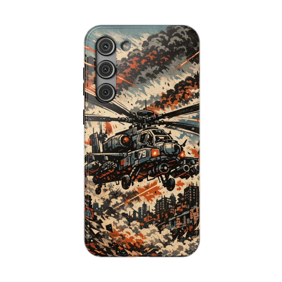 Combat Helicopter Phone Case - Samsung Galaxy S23 Plus
