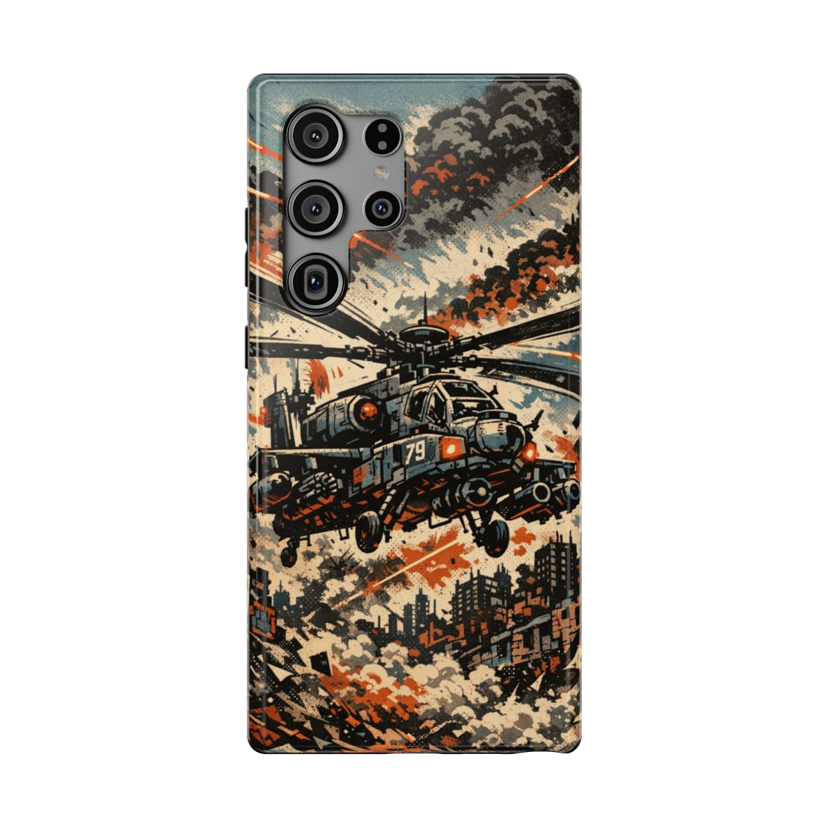 Combat Helicopter Phone Case - Samsung Galaxy S23 Ultra