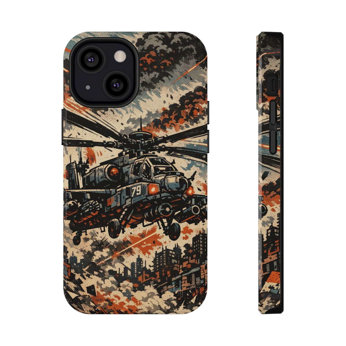 Combat Helicopter Phone Case - iPhone 13 Mini