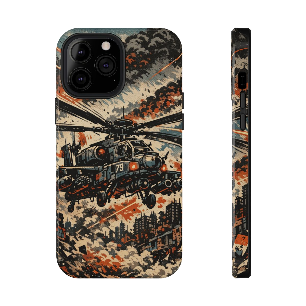 Combat Helicopter Phone Case - iPhone 13 Pro Max
