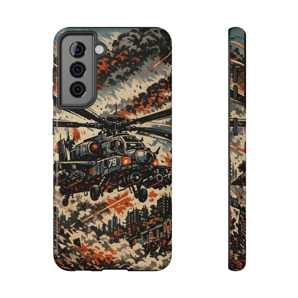 Combat Helicopter Phone Case - Samsung Galaxy S21